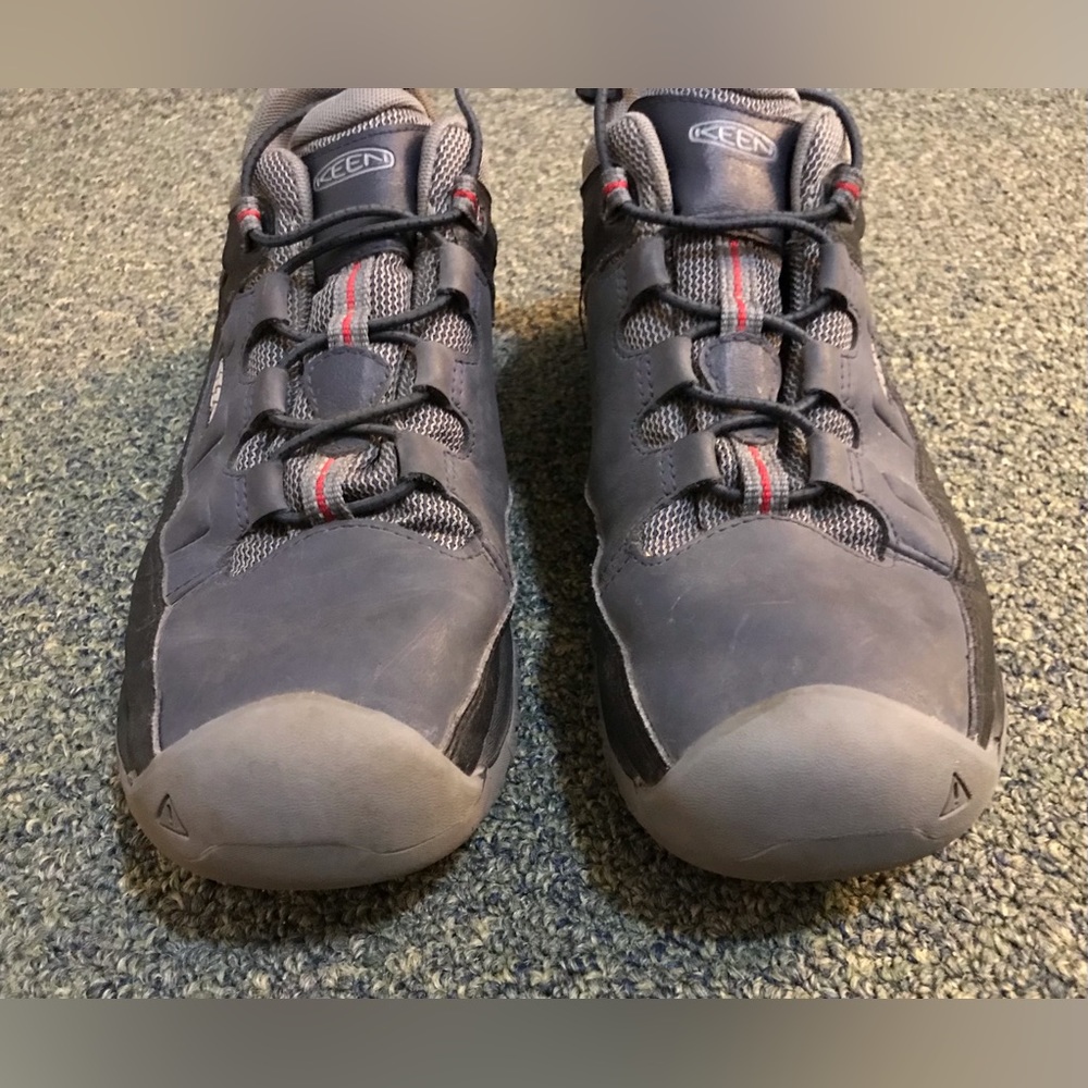 Keen Targhee Womens Size 7 Black Grey Keen Dry Waterproof Hiking Low Top Shoes - Picture 2 of 9